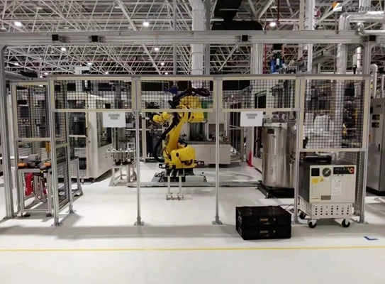 stainless steel robot safety fence 1 stainless steel robot safety fence 1